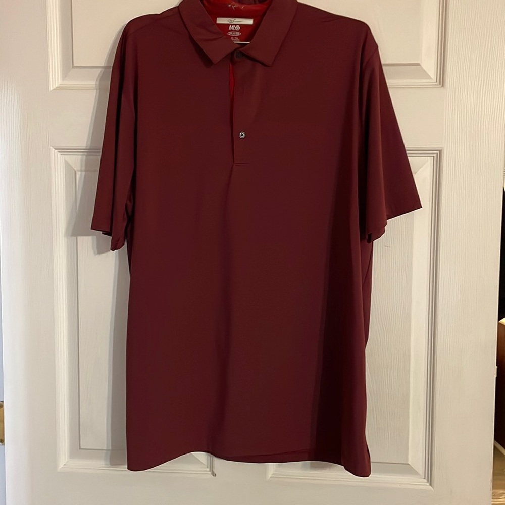 Greg Norman maroon golf shirt size XL like new